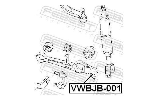 Kit de réparation, rotule de suspension, Image 2