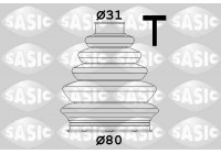 Jeu de joints-soufflets, arbre de commande