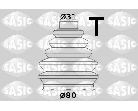 Jeu de joints-soufflets, arbre de commande