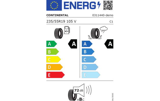 Continental Eco 6 vol xl demo 235/55 R19 105V, Image 2