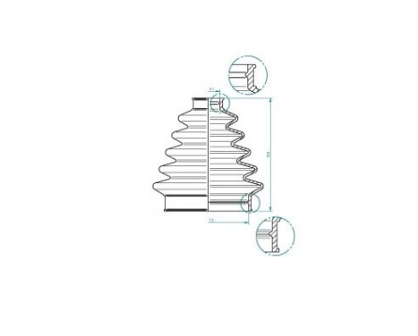 Joint-soufflet, arbre de commande 190964 Spidan, Image 2