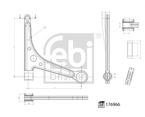 Bras de liaison, suspension de roue 176966 FEBI