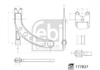 Bras de liaison, suspension de roue 177837 FEBI