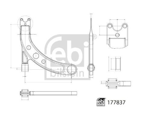 Bras de liaison, suspension de roue 177837 FEBI