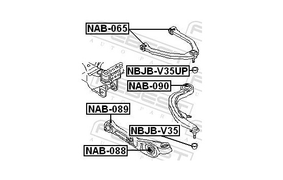 Kit de réparation, rotule de suspension, Image 2
