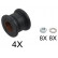 Kit de réparation, suspension du stabilisateur 271108 ABS