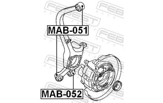 Douille de palier, bras transversal, Image 2