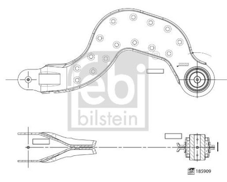Bras de commande, suspension de roue 185909 FEBI