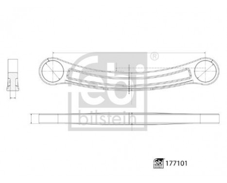 Bras de liaison, suspension de roue 177101 FEBI