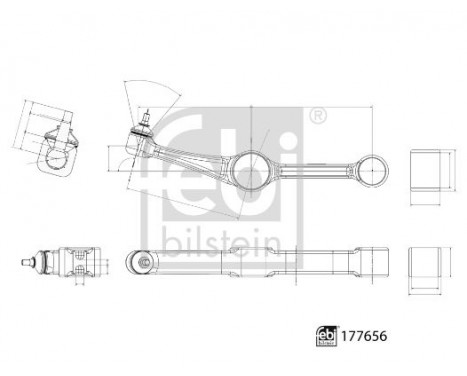 Bras de liaison, suspension de roue 177656 FEBI