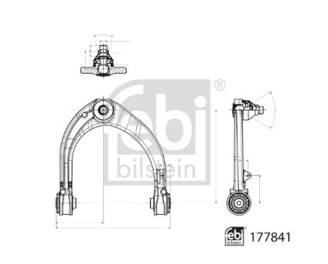 Bras de liaison, suspension de roue 177841 FEBI