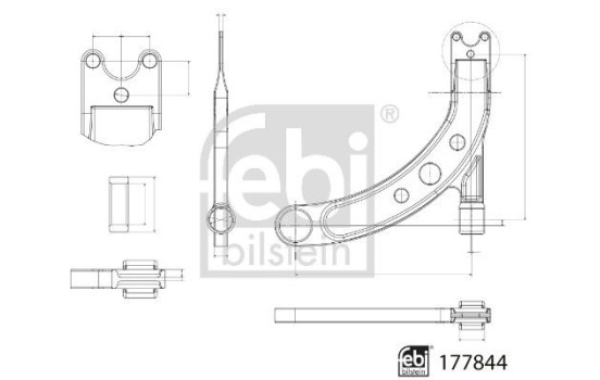 Bras de liaison, suspension de roue 177844 FEBI, Image 2