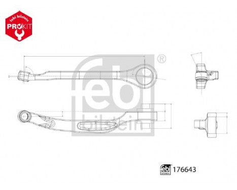 Bras de liaison, suspension de roue ProKit 176643 FEBI