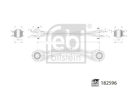 bras de support avec roulements 182596 FEBI