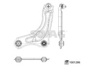 bras de suspension, suspension 33113920 Swag