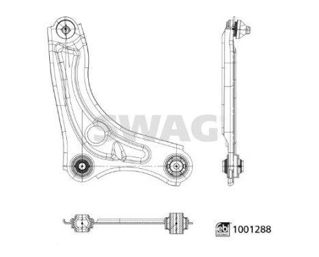 bras de suspension, suspension 33113921 Swag