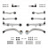 Kit de réparation, Triangle de suspension 21500 FEBI