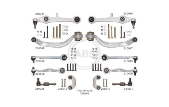 Kit de réparation, Triangle de suspension SMARTKIT 219900 ABS, Image 2