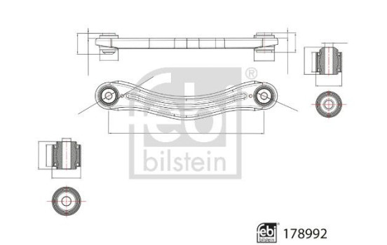 Suspension de tige/roue de support 178992 FEBI