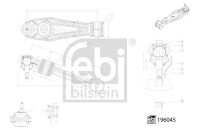 Triangle de suspension 196045 FEBI