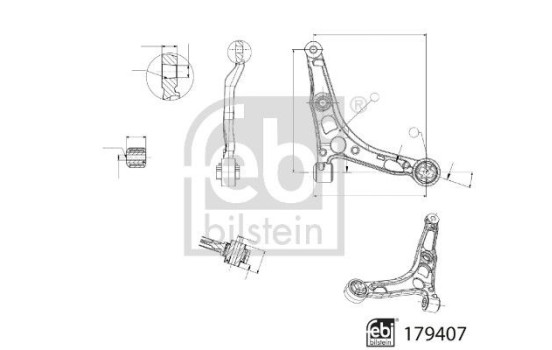 Triangle, suspension de roue 179407 FEBI, Image 2