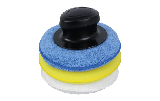 Protecton polishing sponge with handle