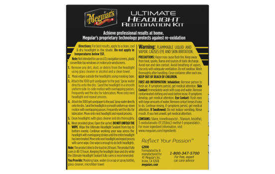 Meguiar's Ultimate Headlight Restoration Kit, Image 2