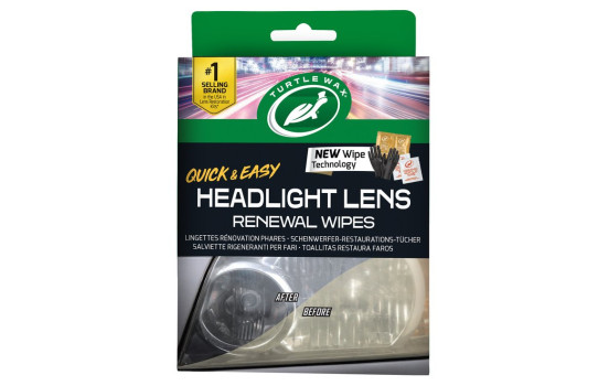 Turtle Wax 54750 Headlight Lens Renewal Wipes
