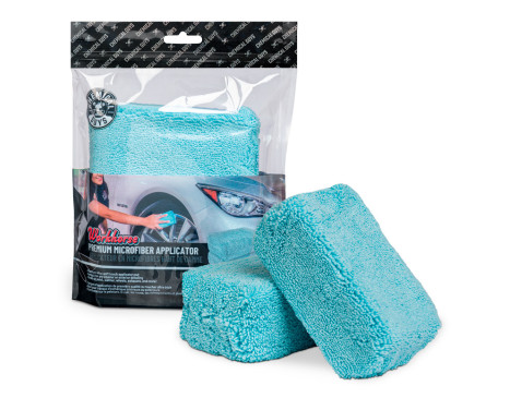 Chemical Guys Premium Grade Microfiber Applicators - Blue 5x3x2.25'' (2 Pack), Image 2