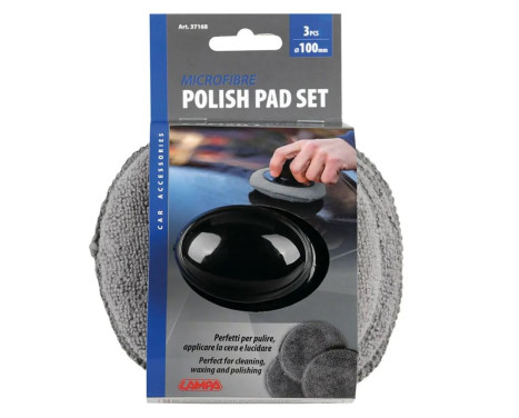 Microfiber cleaning pads with handle