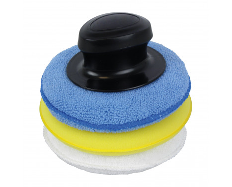 Protecton polishing sponge with handle