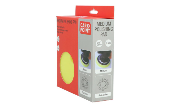 Carpoint Medium Polishing Pads 125mm/5" 2 Pieces, Image 5