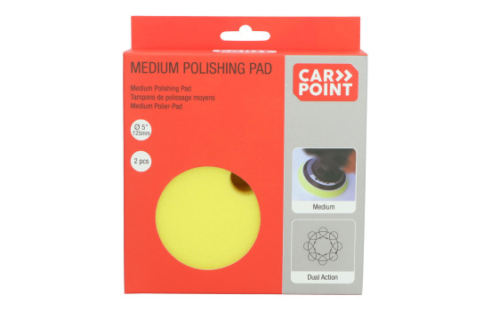 Carpoint Multistep Microfibre Pads125mm/5" 2 Pieces