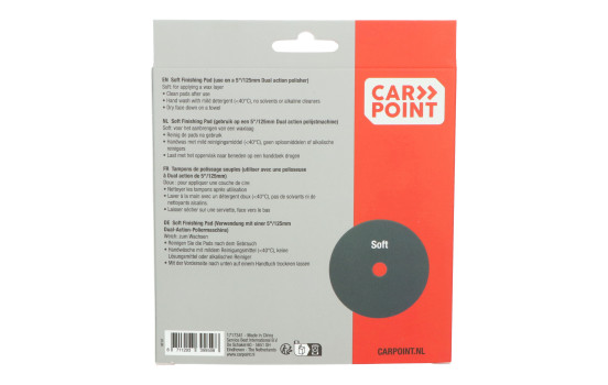 Carpoint Soft Finishing Pads 125mm/5" 2 Pieces, Image 6