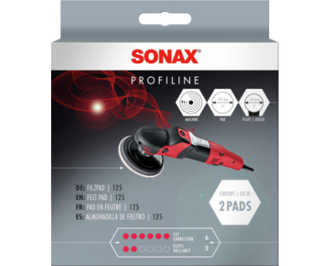 Sonax Felt Polishing Disc for Glass Polish - 125 mm, Image 2