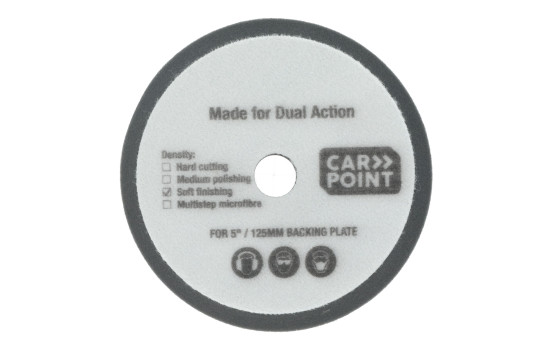 Carpoint Soft Finishing Pads 125mm/5" 2 Pieces, Image 3