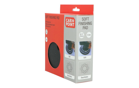 Carpoint Soft Finishing Pads 125mm/5" 2 Pieces, Image 7