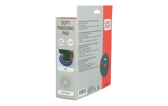 Carpoint Soft Finishing Pads 125mm/5" 2 Pieces, Image 8