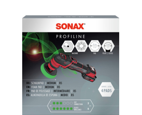 Sonax Polishing disc medium 85mm green, Image 2