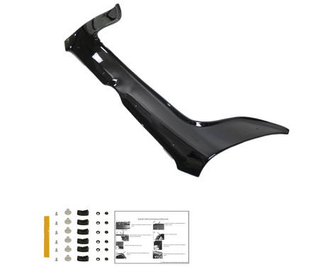 Oneway Bonnet protector (stone chip cover) Fiat Doblo 2nd Gen. 2010-2015 - Glossy black, Image 2