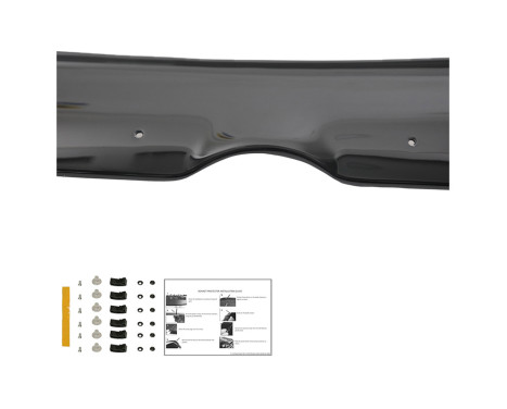 Oneway Bonnet protector (stone chip cover) Fiat Doblo 2nd Gen. 2010-2015 - Glossy black, Image 3