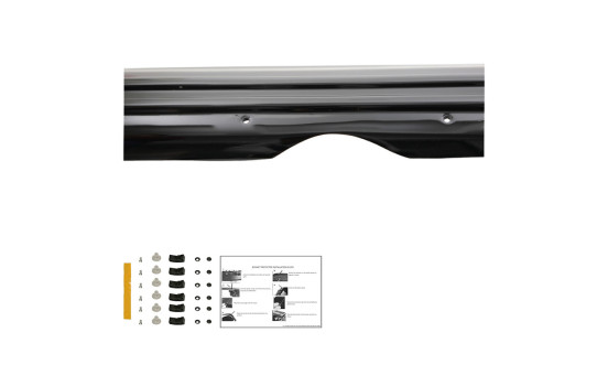 Oneway Bonnet protector (stone chip cover) Fiat Doblo 2nd Gen. Facelift 2015-2020 - Glossy Black, Image 5
