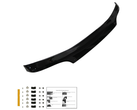 Oneway Bonnet protector (stone chip cover) fits Ford Transit MK5 1993-2002 - Glossy black, Image 6