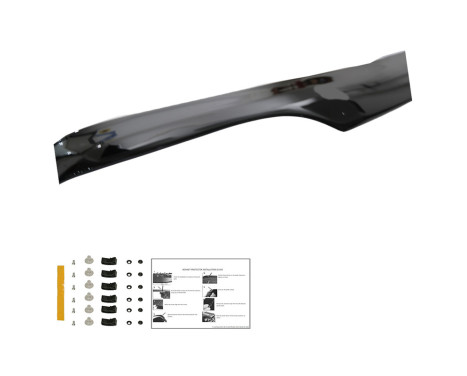 Oneway Bonnet protector (stone chip cover) fits Ford Transit MK5 1993-2002 - Glossy black, Image 7