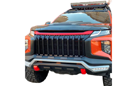 Oneway Bonnet protector (stone chip cover) fits Mitsubishi L200 Triton 6 2019- - Glossy black, Image 2