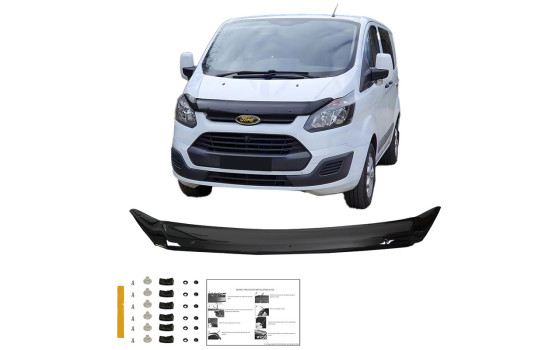 Oneway Bonnet protector (stone chip cover) Ford Transit Custom MK1 2012-2018 - Glossy Black, Image 2