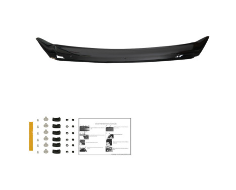 Oneway Bonnet protector (stone chip cover) Ford Transit Custom MK1 2012-2018 - Glossy Black, Image 3