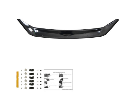 Oneway Bonnet protector (stone chip cover) Ford Transit Custom MK1 2012-2018 - Glossy Black, Image 4