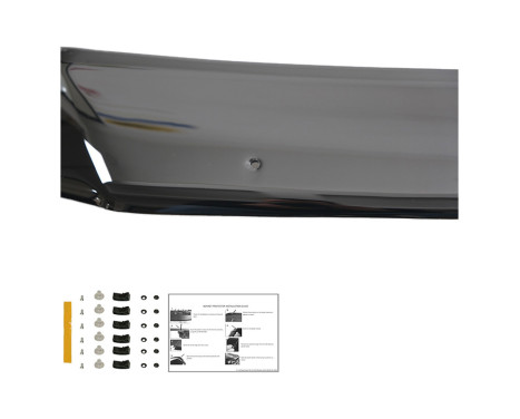 Oneway Bonnet protector (stone chip cover) Ford Transit Custom MK1 2012-2018 - Glossy Black, Image 5