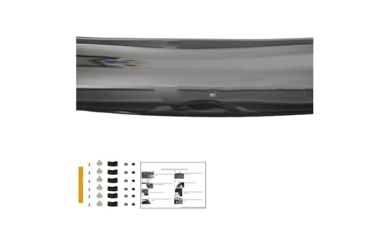Oneway Bonnet protector (stone chip cover) Peugeot Partner Tepee 2008-2015 - Glossy black, Image 3